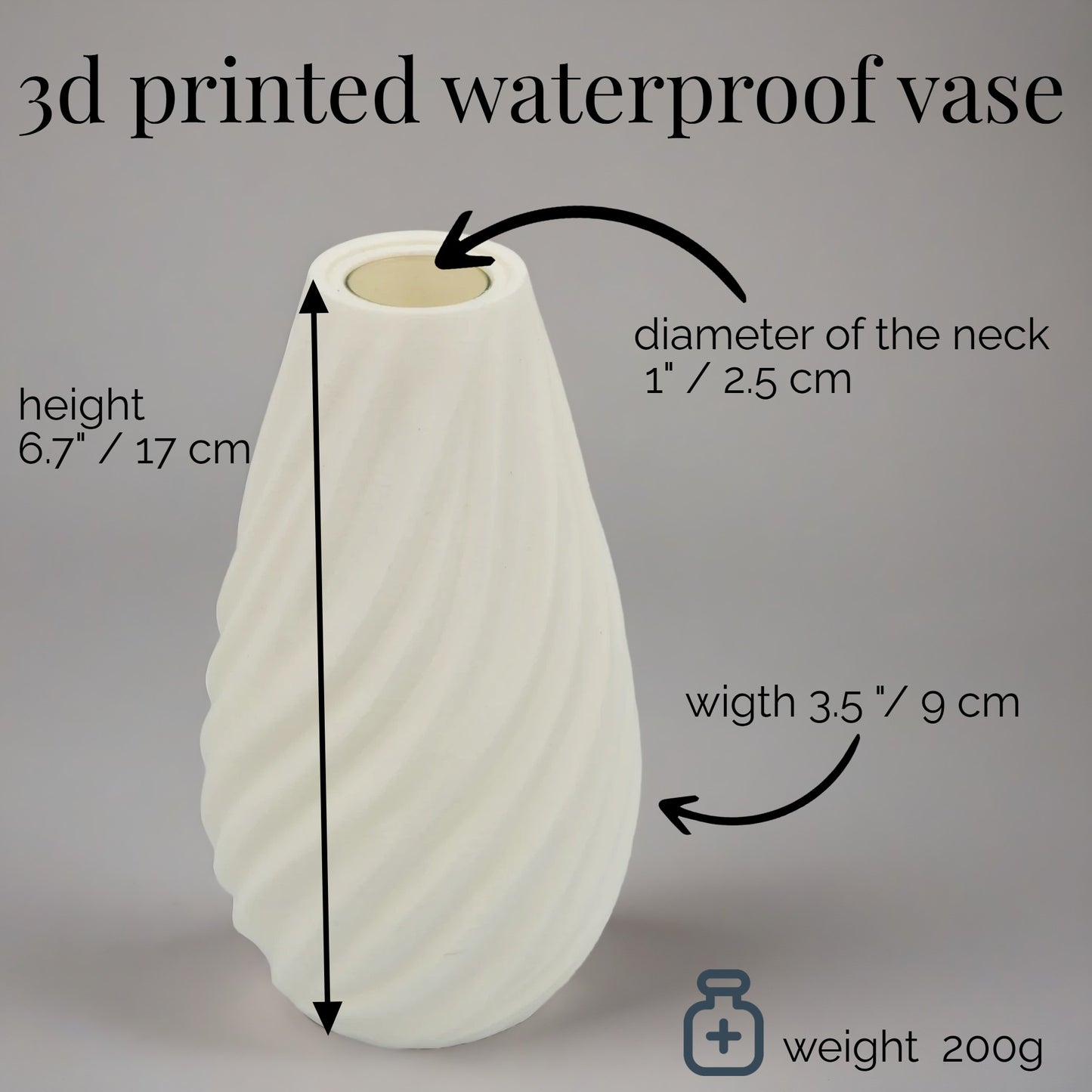 Waterproof Versatile Vase – Elegant Design for Fresh & Dried Flowers