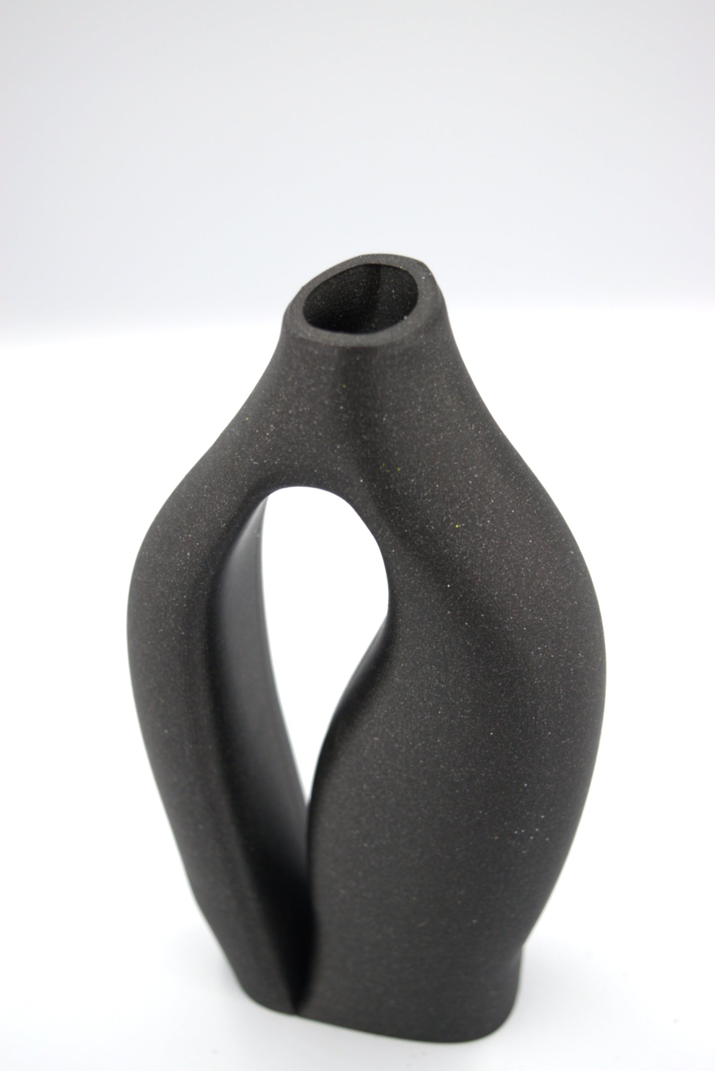 Abstract Black Vase – Modern Minimalist Home Accent