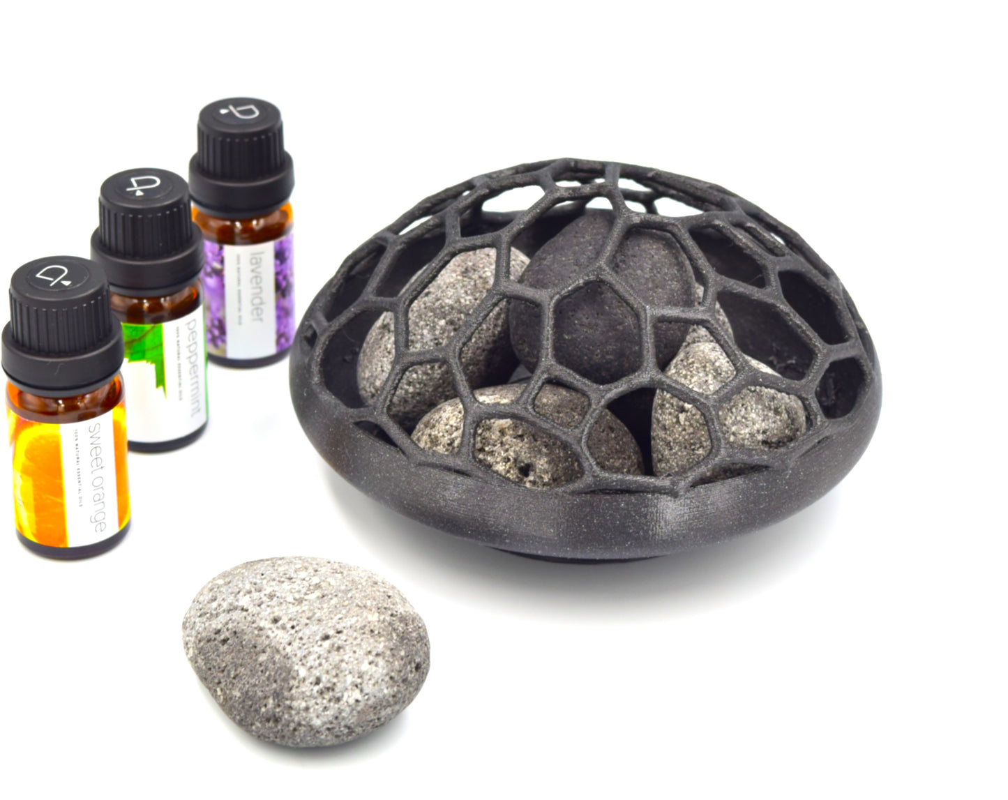 Modern Lava Stone Diffuser – Unique Geometric Aromatherapy Decor