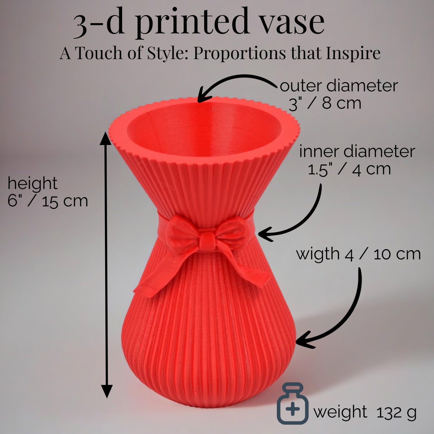 Romantic Bow Vase – Elegant & Timeless Gift for Special Moments