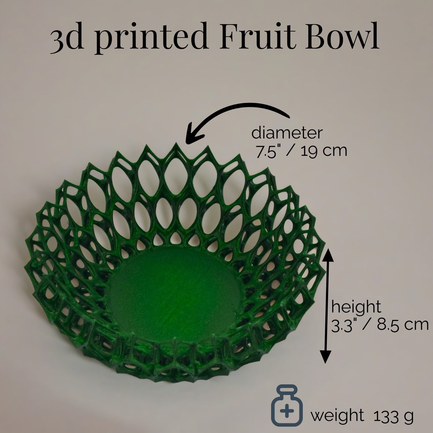 Modern Geometric Fruit Bowl – Stylish & Functional Kitchen Decor