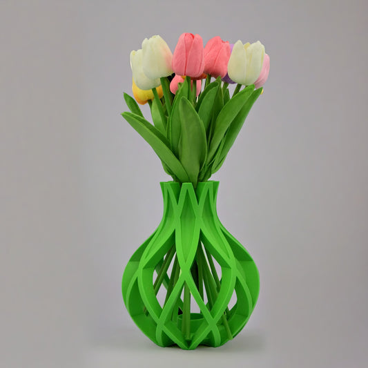 Versatile Geometric Vase – Perfect for Fresh & Dried Flowers