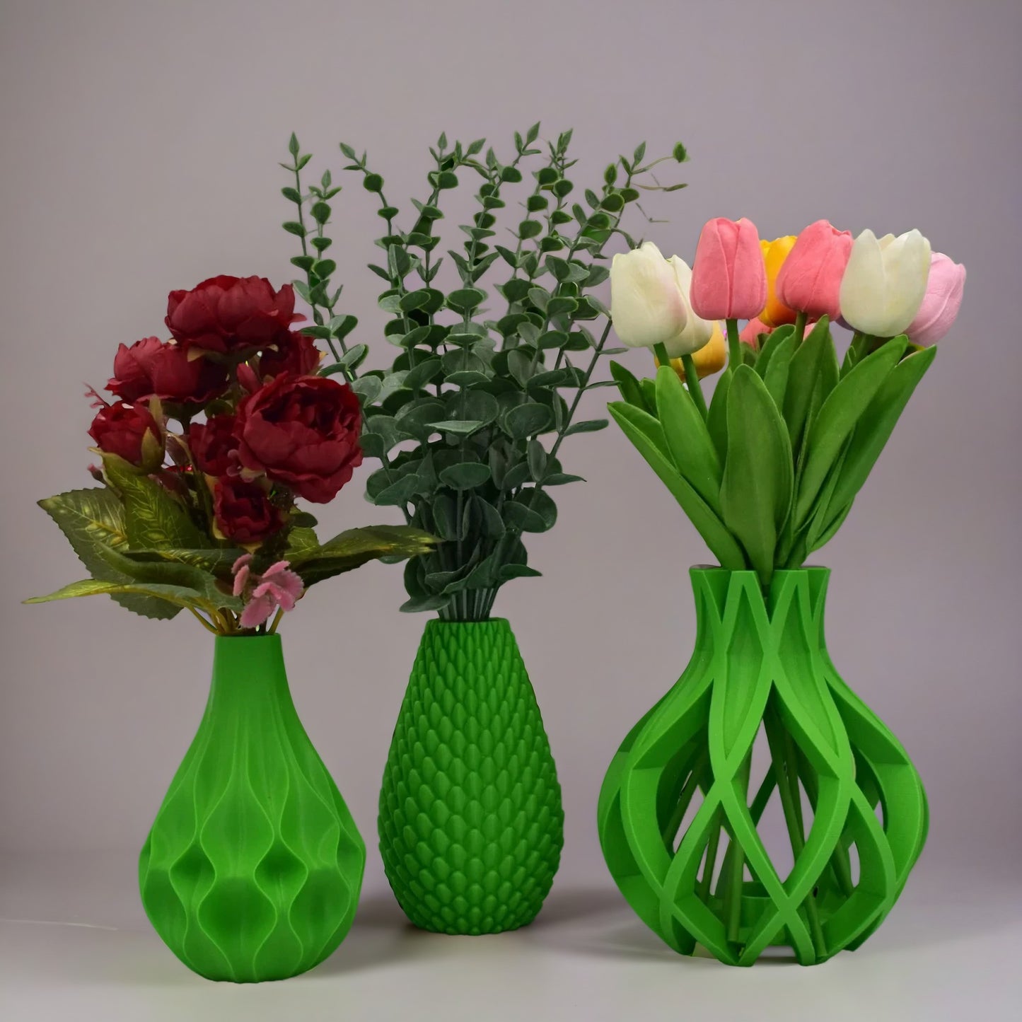 Waterproof & Versatile 3D-Printed Vase – Nature-Inspired Design